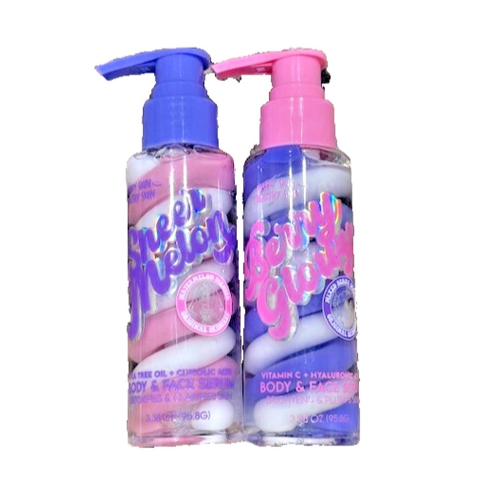 Berry Glowtini & Sheer Melon Body & Face Serum Set